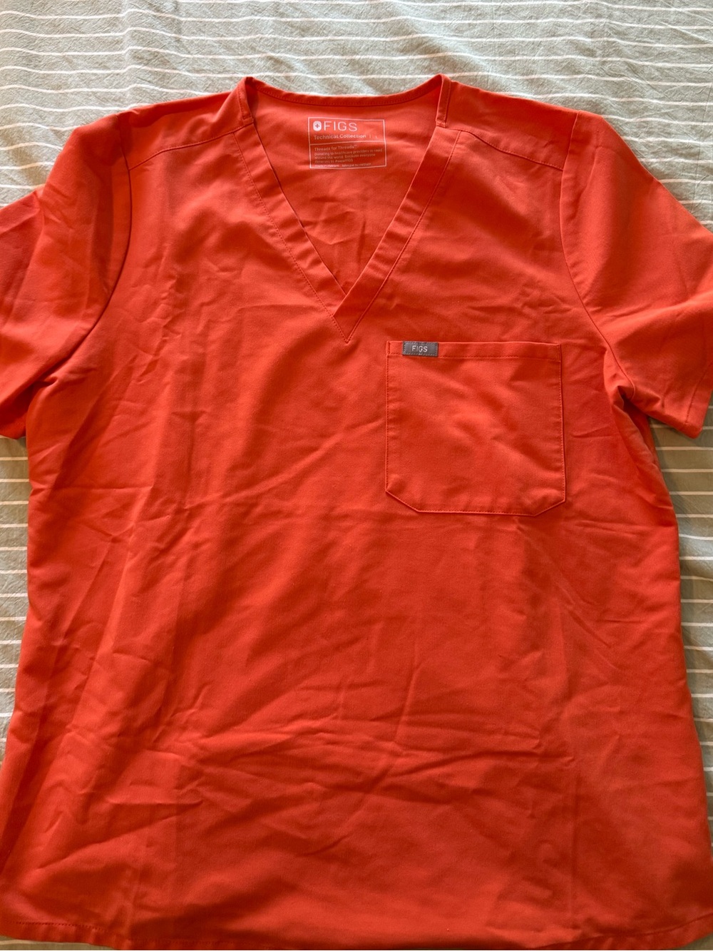 Figs Scrubs Women's Scrub Top Sunset Orange